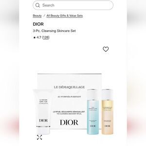 Dior White and Blue Cleanser Exfoliant Skincare
